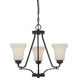 Cody LED 21 inch Mahogany Bronze Chandelier Ceiling Light