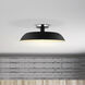 Colony 1 Light 20 inch Matte Black/Polished Nickel Semi Flush Ceiling Light