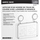 Running Man LED 13 inch White Exit & Emergency Ceiling Light