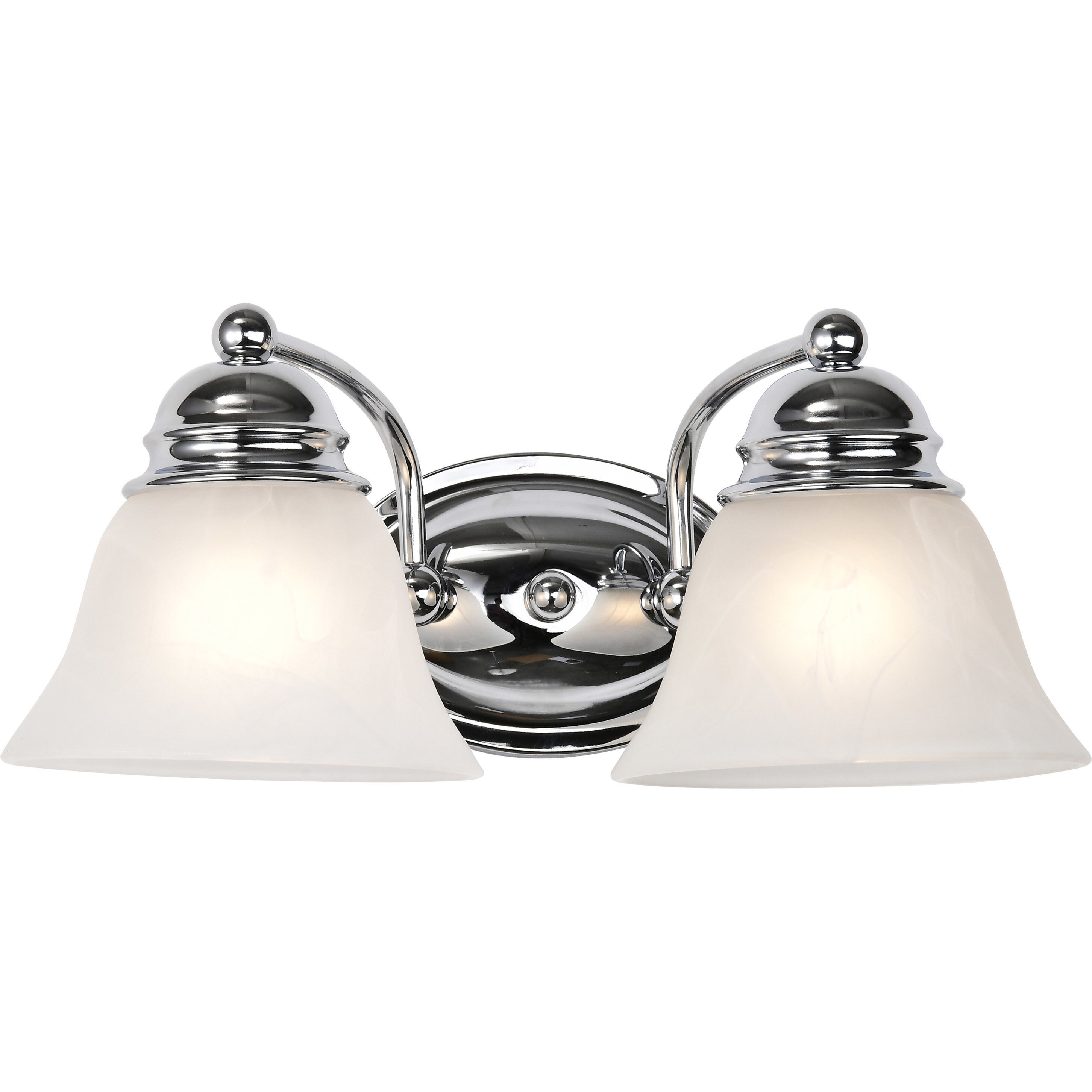 Empire 2 Light 15 inch Polished Chrome Vanity Light Wall Light