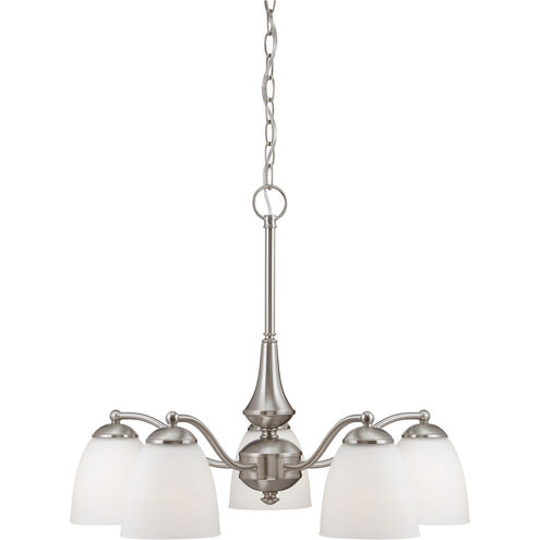 Patton 5 Light 25 inch Brushed Nickel Chandelier Ceiling Light