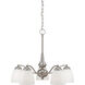 Patton 5 Light 25 inch Brushed Nickel Chandelier Ceiling Light