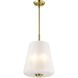 Lune 12 inch Vintage Brass Pendant Ceiling Light