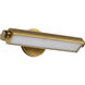 Auden LED 17.75 inch Vintage Brass Vanity Wall Light