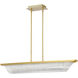 Idris LED 6.25 inch Vintage Brass Pendant Ceiling Light