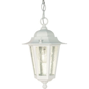 Cornerstone 1 Light 7 inch White Outdoor Hanging Lantern