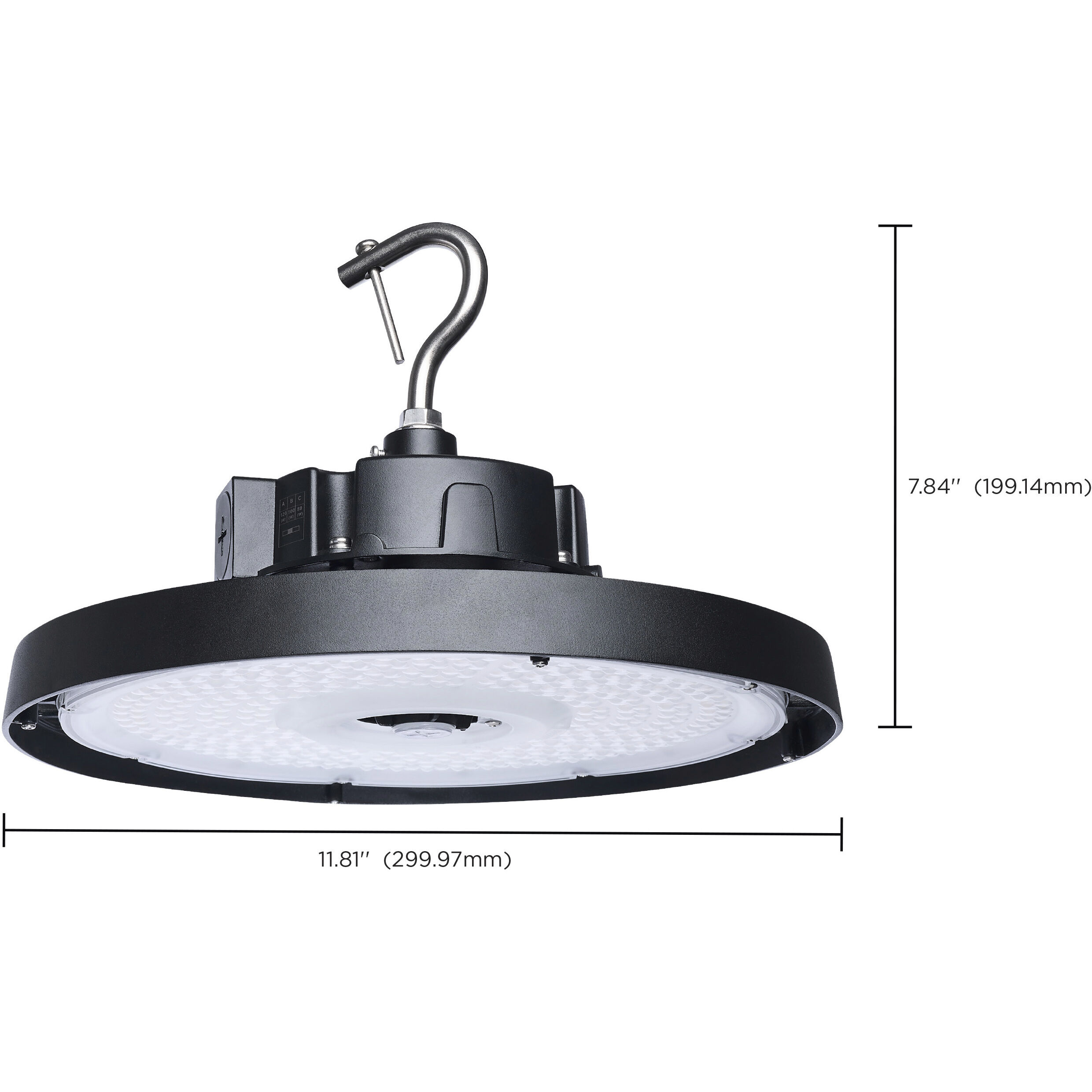 ColorQuick LED 11.81 inch Black Hi-Bay Ceiling Light