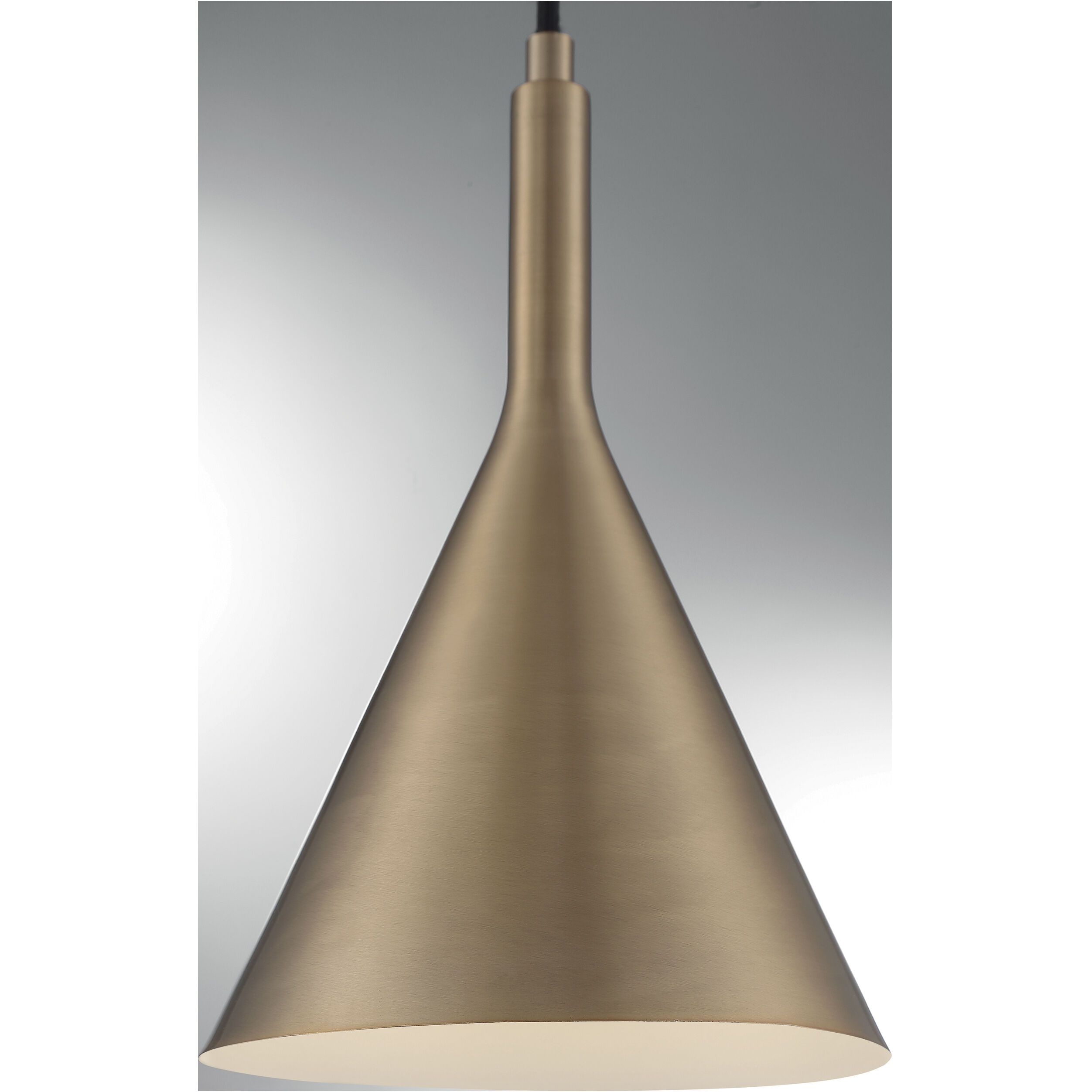 Lightcap 1 Light 8 inch Burnished Brass Pendant Ceiling Light
