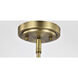 Brookside 4 Light 24 inch Vintage Brass Chandelier Ceiling Light