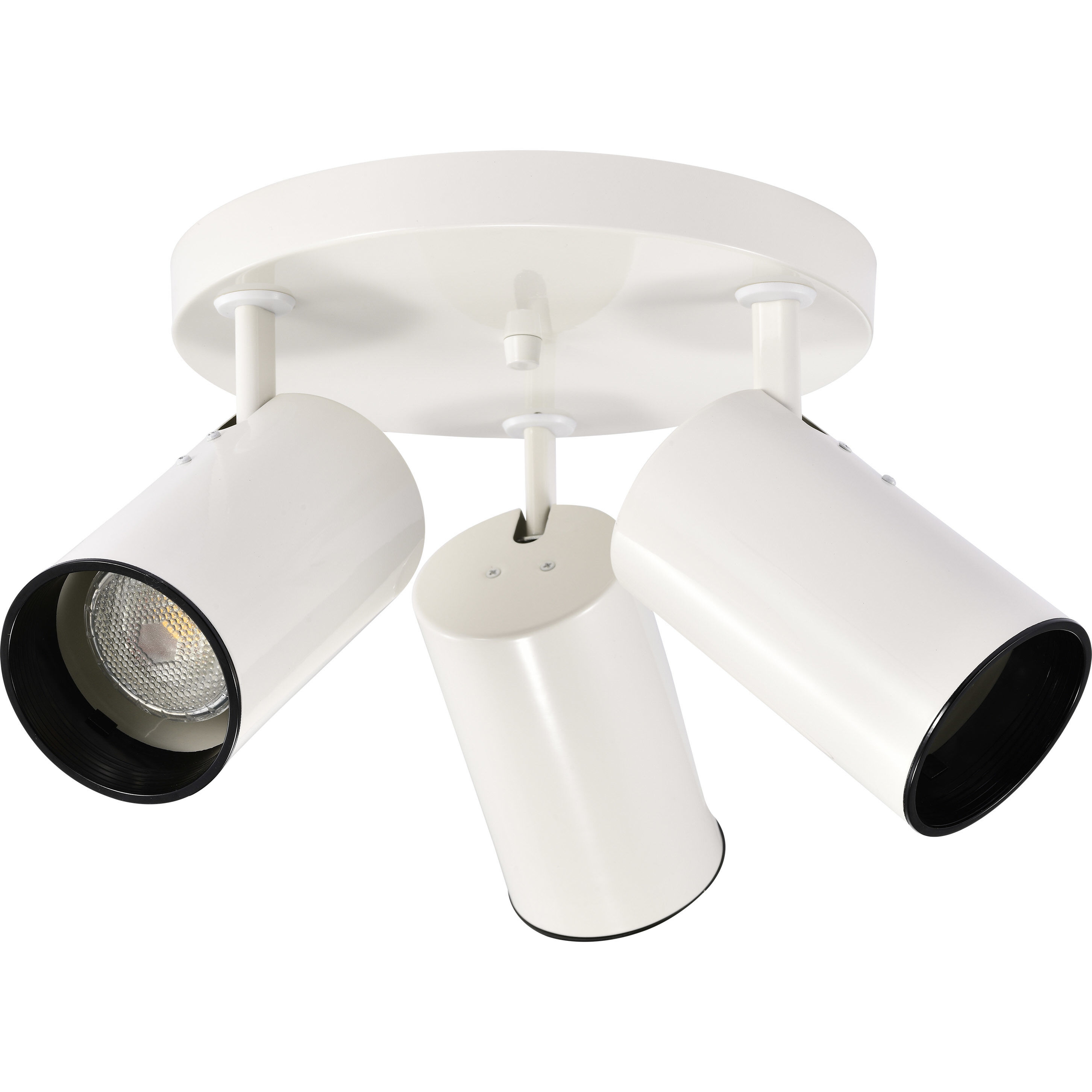 Brentwood 3 Light 14 inch White Semi Flush Mount Ceiling Light