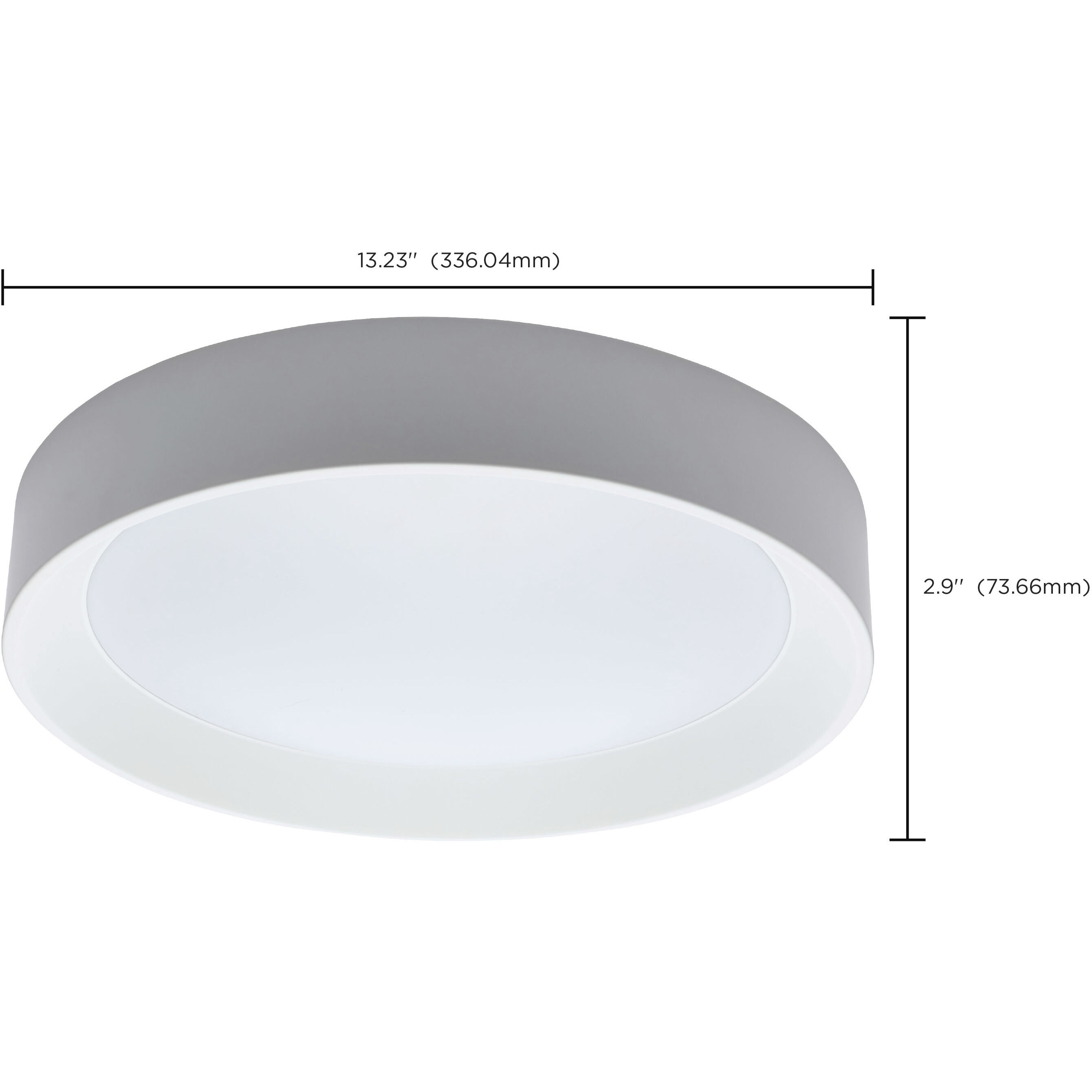 Selene LED 13.23 inch White Flush Mount Ceiling Light