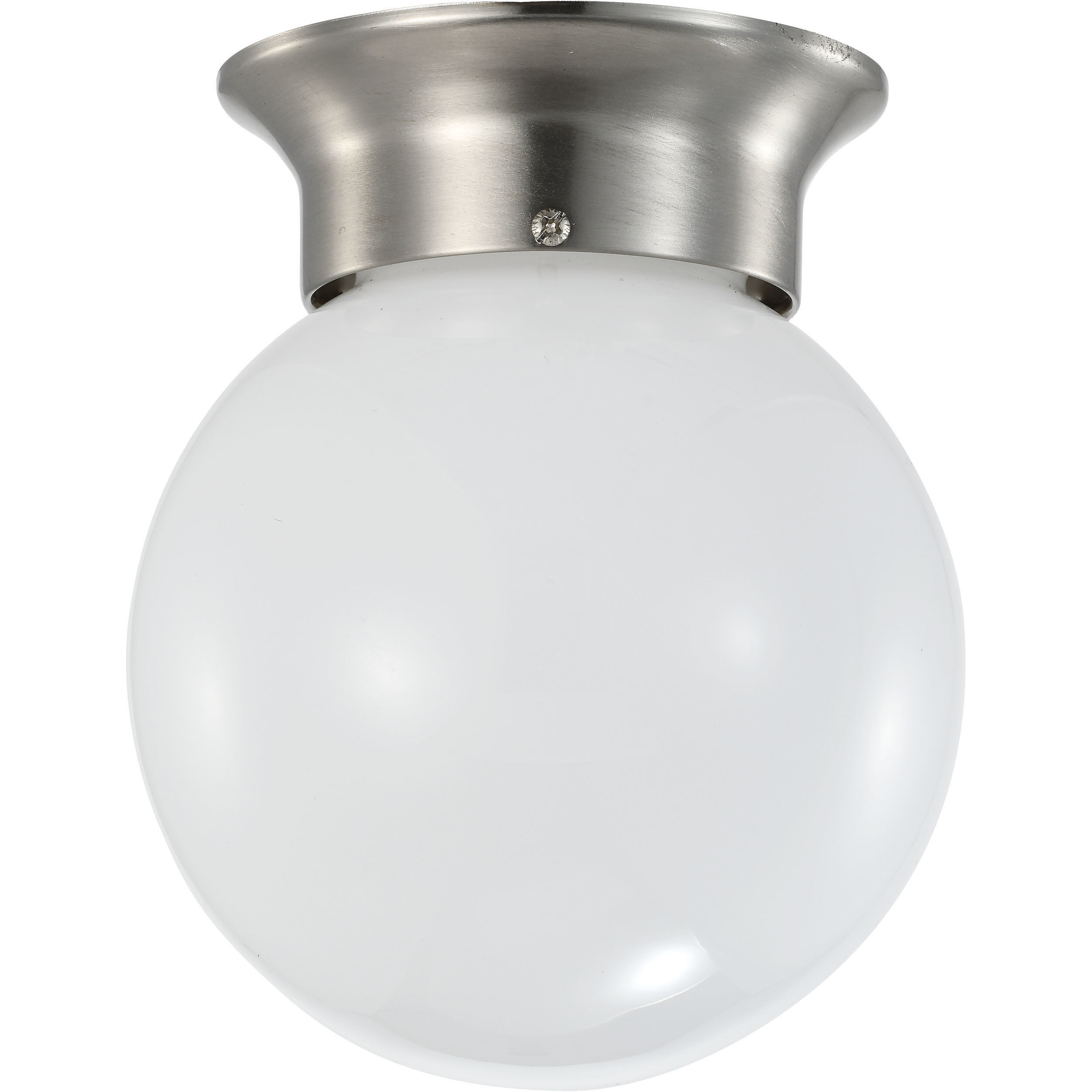Brentwood LED 6 inch Brushed Nickel Flush Mount Ceiling Light