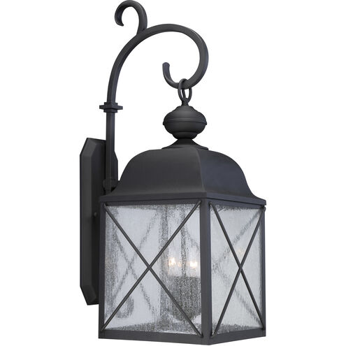 Wingate 1 Light 31 inch Textured Black Outdoor Wall Light