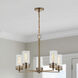 Intersection 5 Light 24 inch Burnished Brass Chandelier Ceiling Light