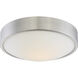 Perk LED 13 inch Brushed Nickel Flush Mount Ceiling Light