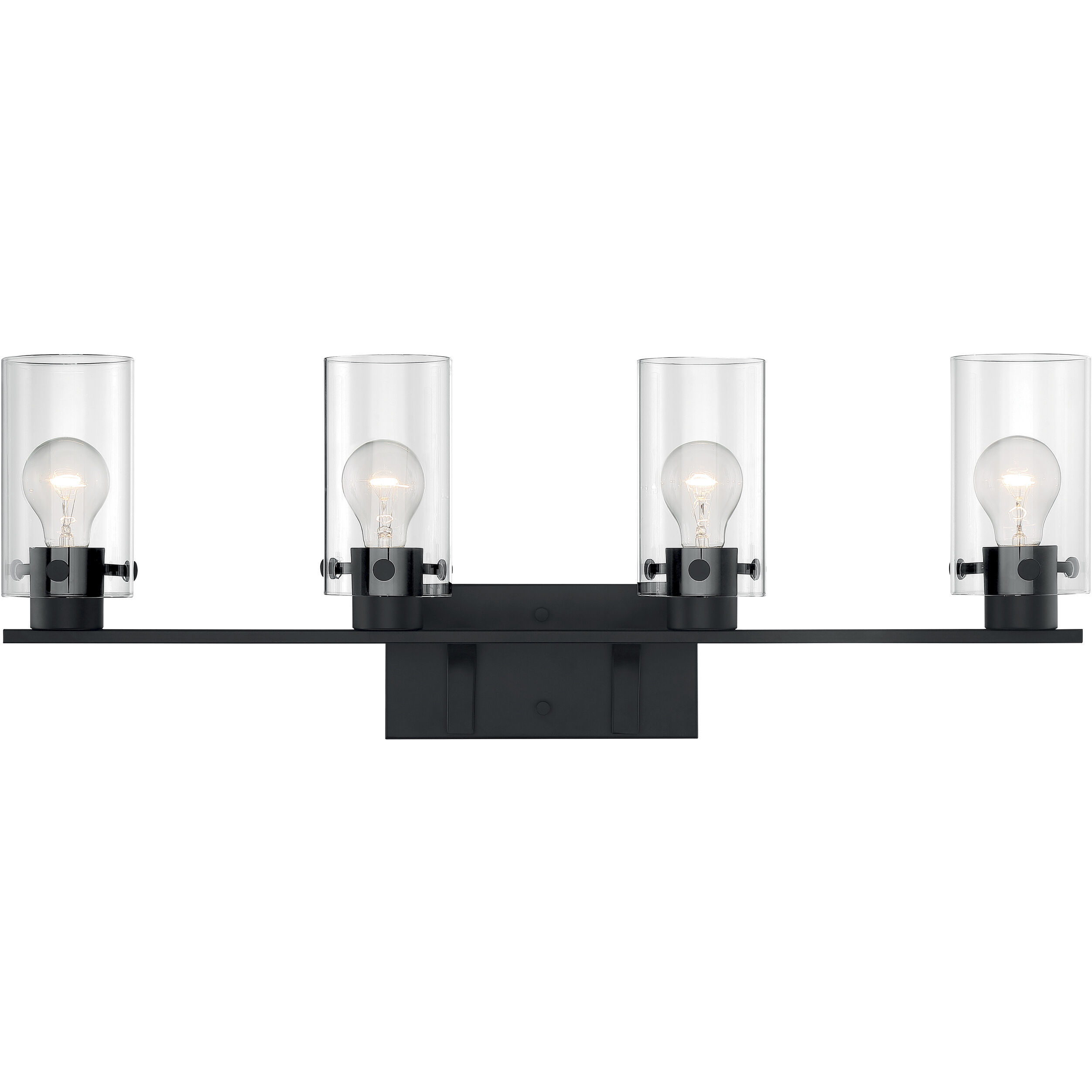 Sommerset 4 Light 30 inch Matte Black Vanity Light Wall Light
