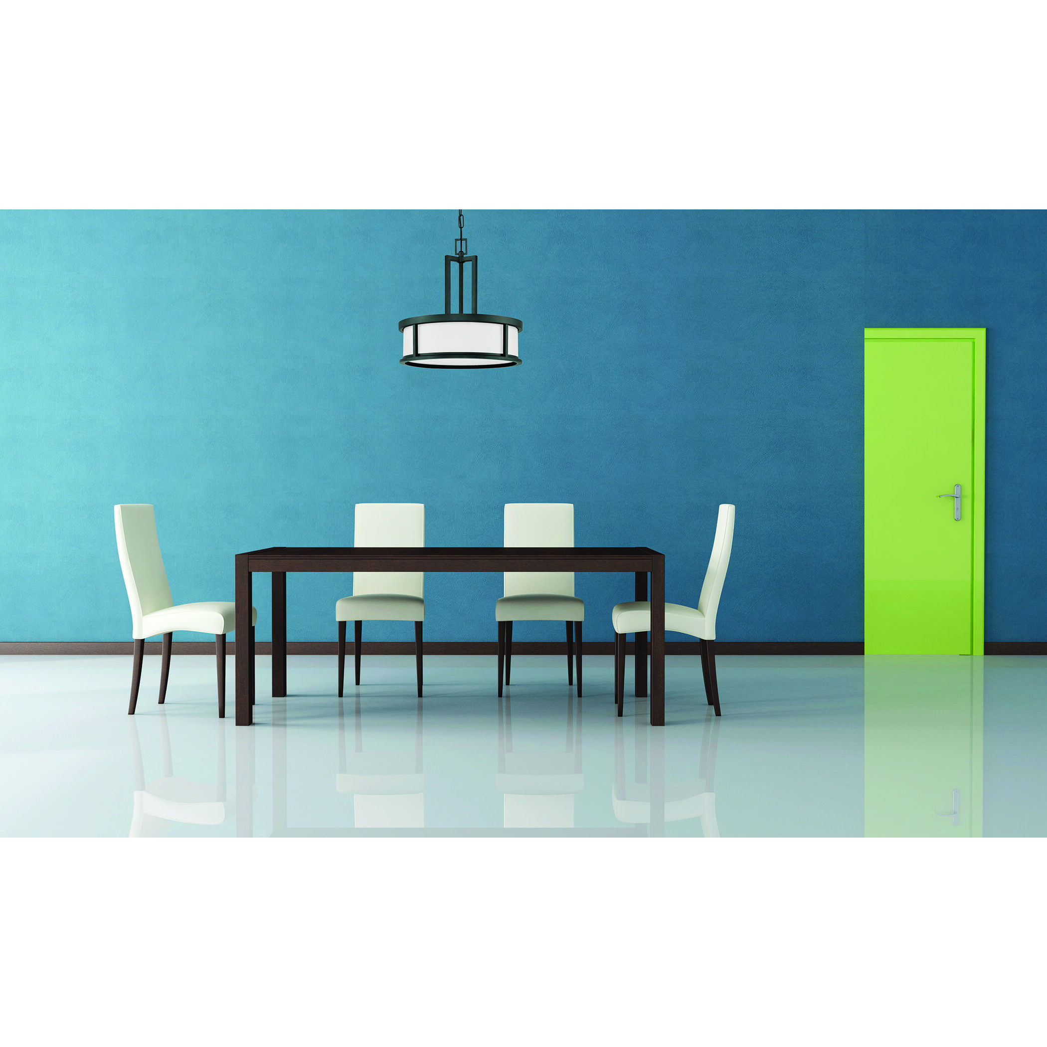 Odeon 4 Light 17 inch Aged Bronze Pendant Ceiling Light