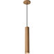 Century LED 2.56 inch Ash Wood Pendant Ceiling Light