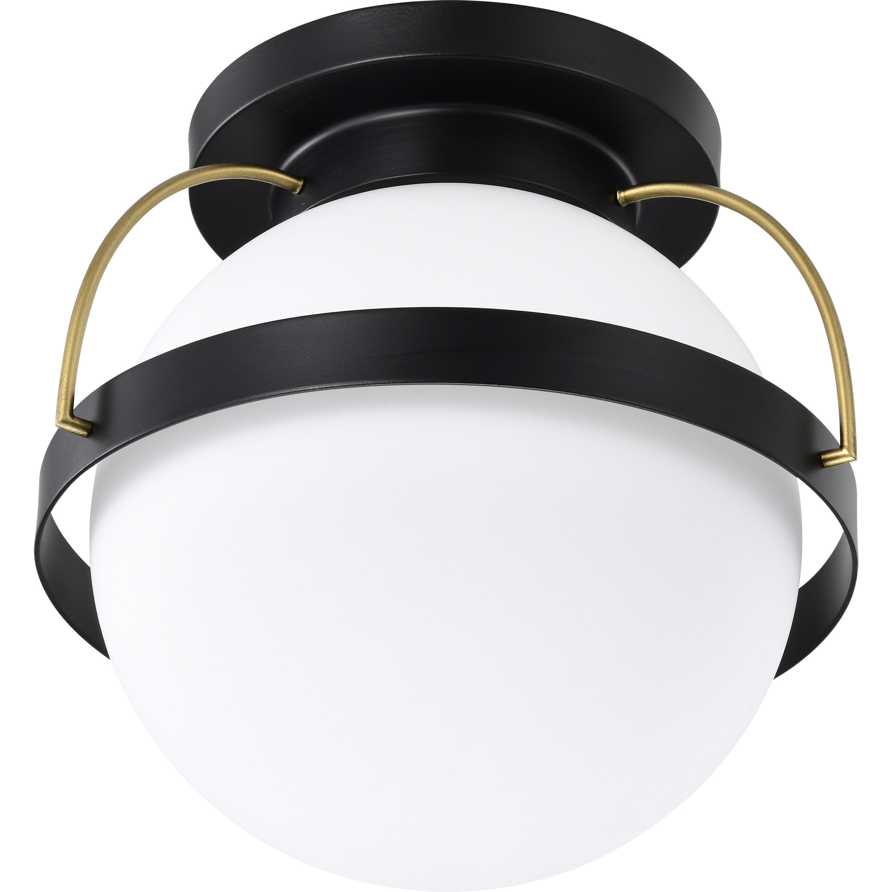 Lakeshore 1 Light 13 inch Matte Black Flush Mount Ceiling Light