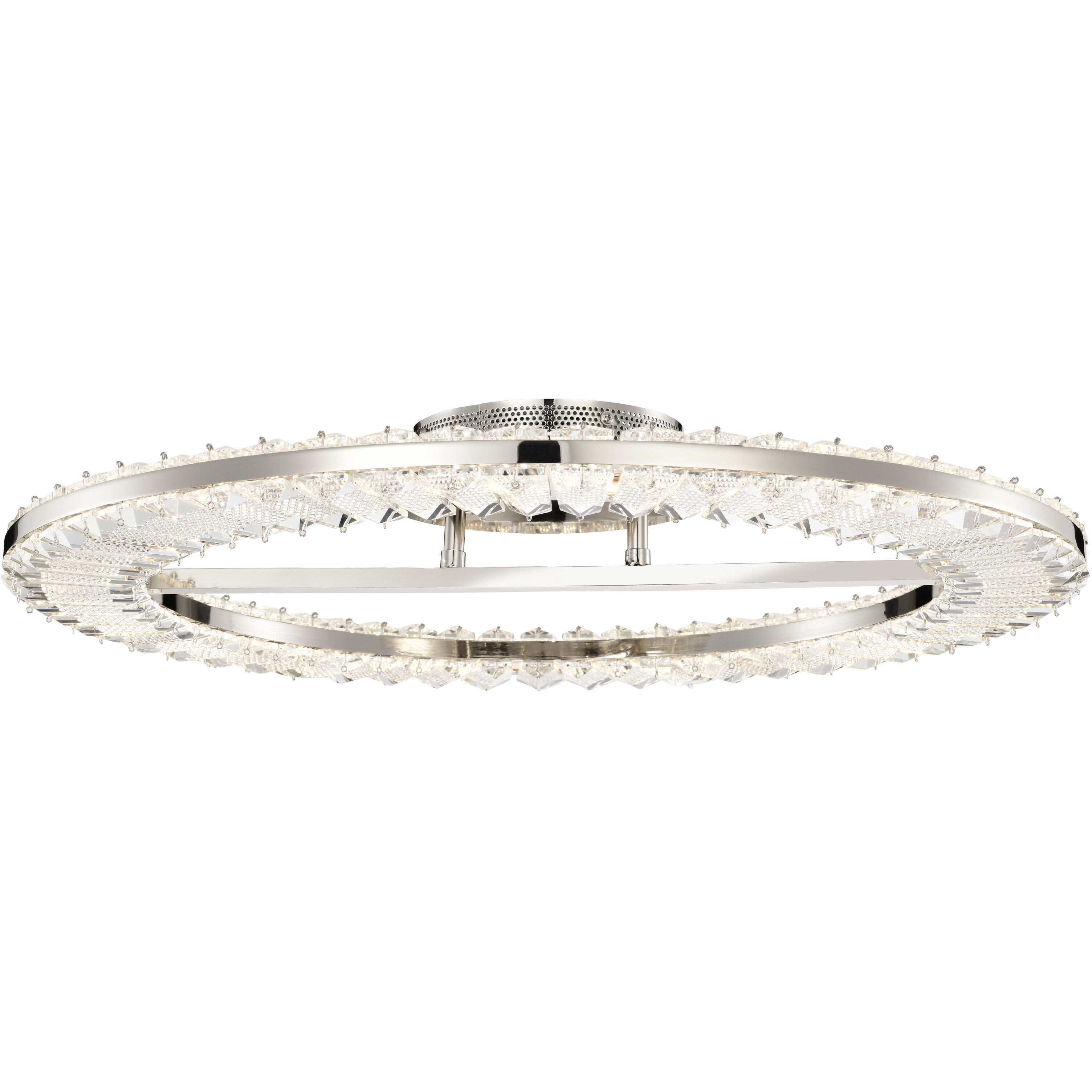Nova LED 22.88 inch Polished Nickel Flush Mount Ceiling Light