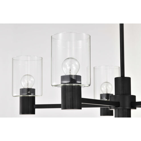 Clarksville 5 Light 28 inch Matte Black Chandelier Ceiling Light