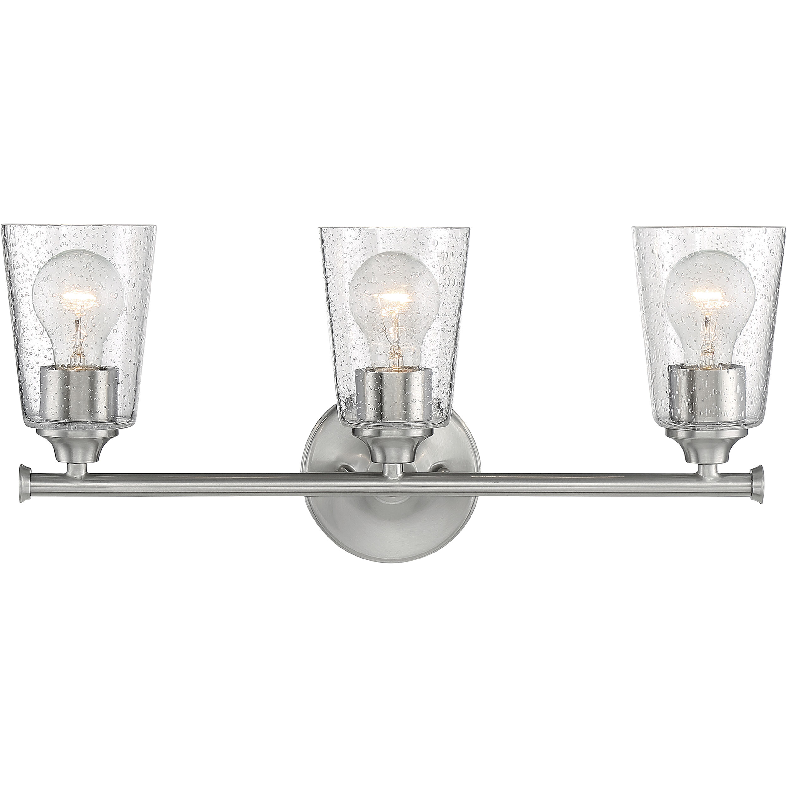 Bransel 3 Light 20 inch Brushed Nickel Vanity Light Wall Light