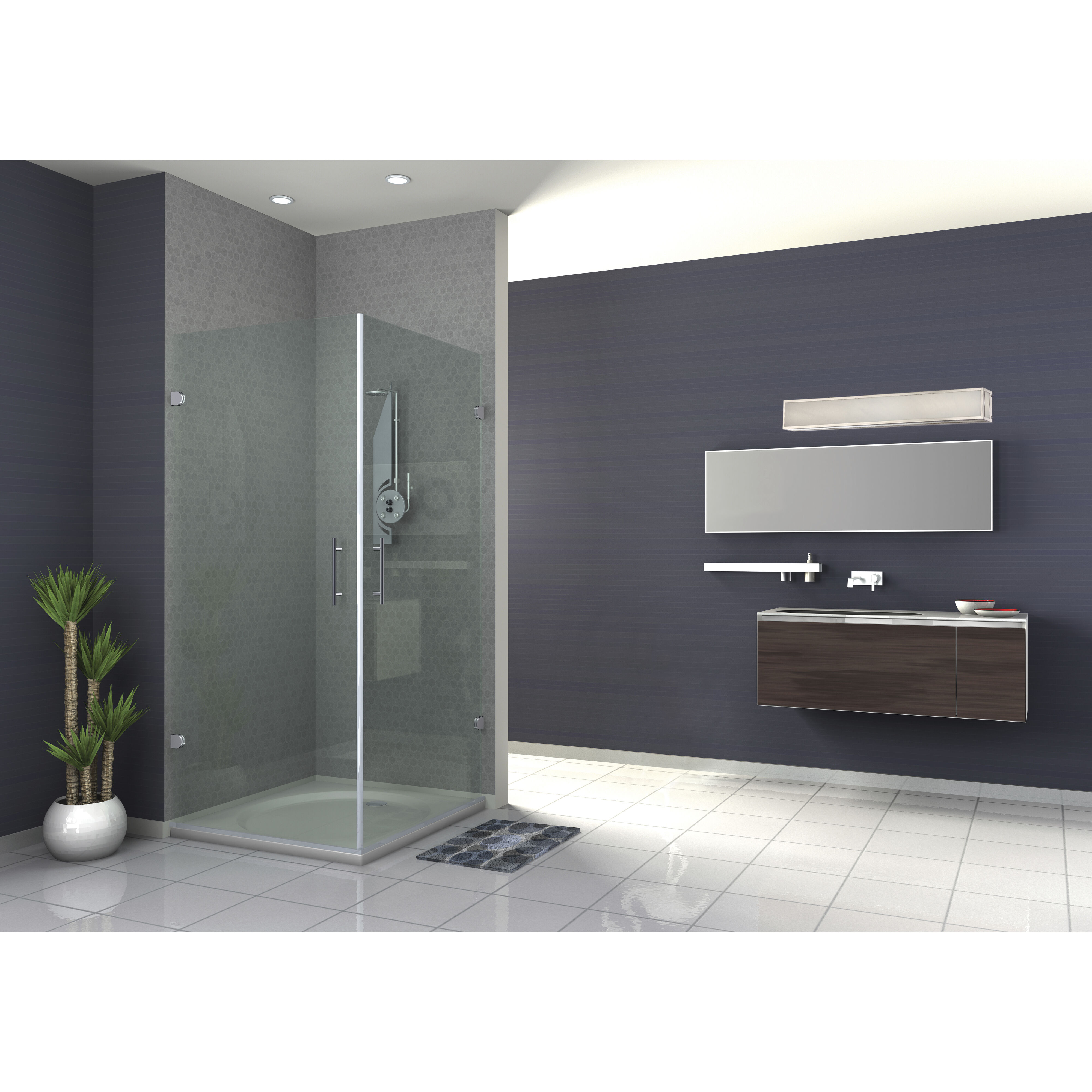 Crate LED 36 inch Brushed Nickel Vanity Light Wall Light