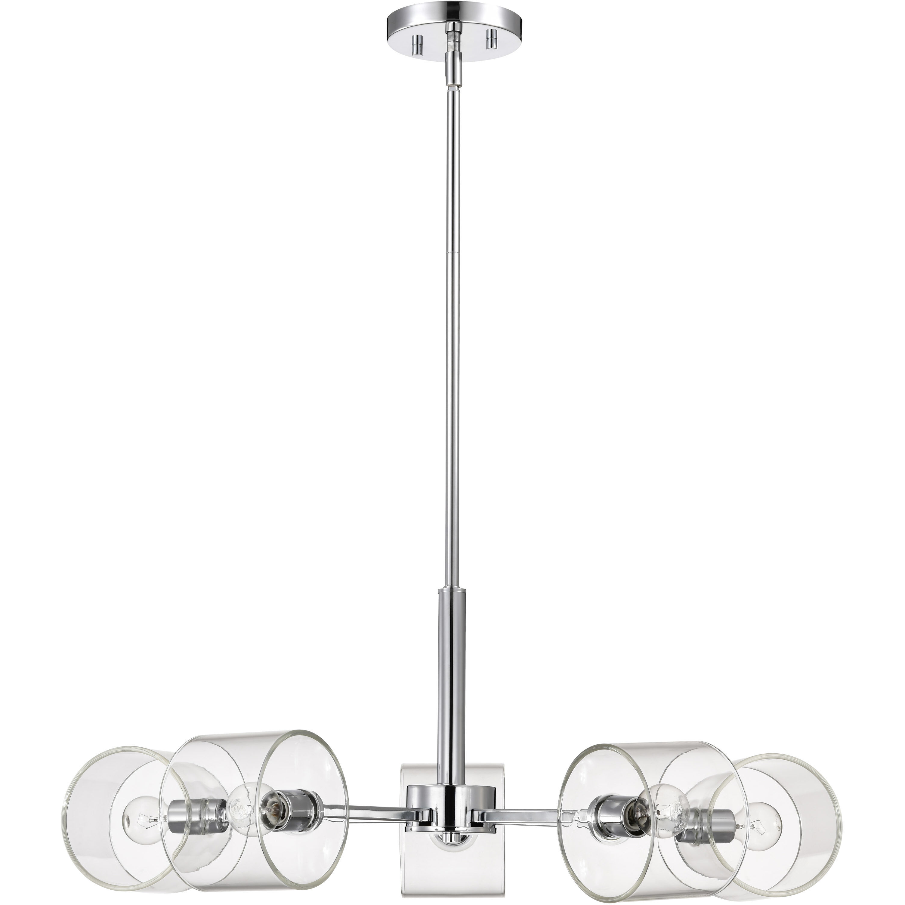 Marlowe 5 Light 28 inch Polished Nickel Chandelier Ceiling Light