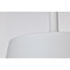 Alexis 1 Light 15 inch Matte White Pendant Ceiling Light