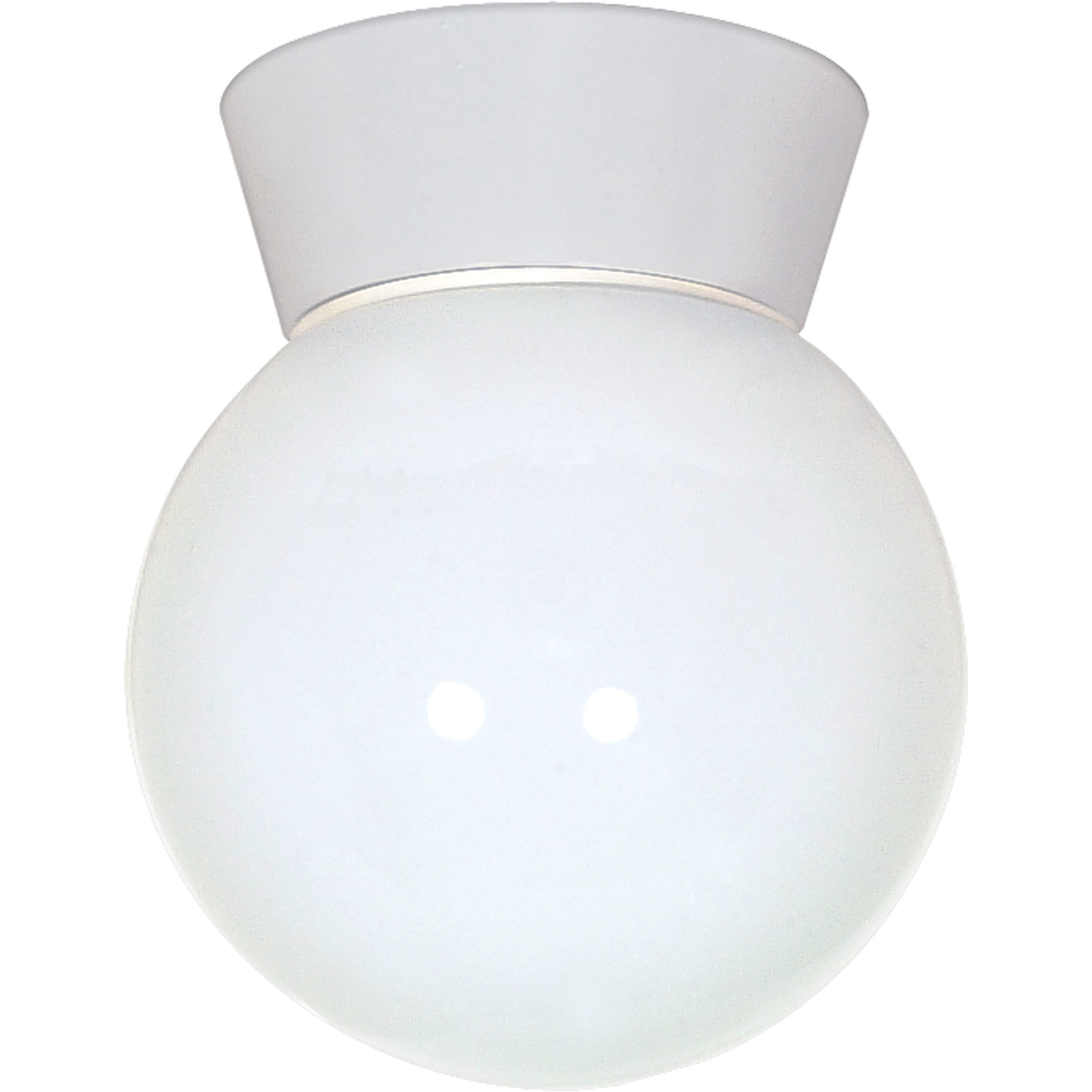 Brentwood 1 Light 6 inch White Outdoor Semi Flush Mount
