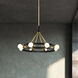 Marsden 8 Light 23.13 inch Matte Black Chandelier Ceiling Light