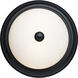 Brentwood 2 Light 13.25 inch Matte Black Flush Mount Ceiling Light