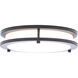 Glamour LED 9.84 inch Black Flush Mount Ceiling Light