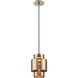 Del LED 6.75 inch Brushed Nickel Mini Pendant Ceiling Light
