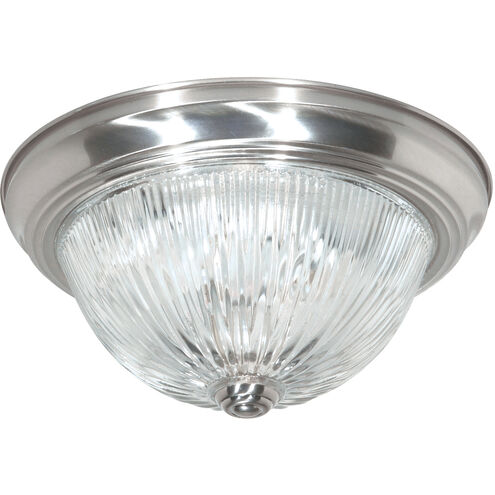 Brentwood 2 Light 11 inch Brushed Nickel Flush Mount Ceiling Light
