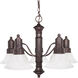 Gotham 5 Light 24.5 inch Old Bronze Chandelier Ceiling Light