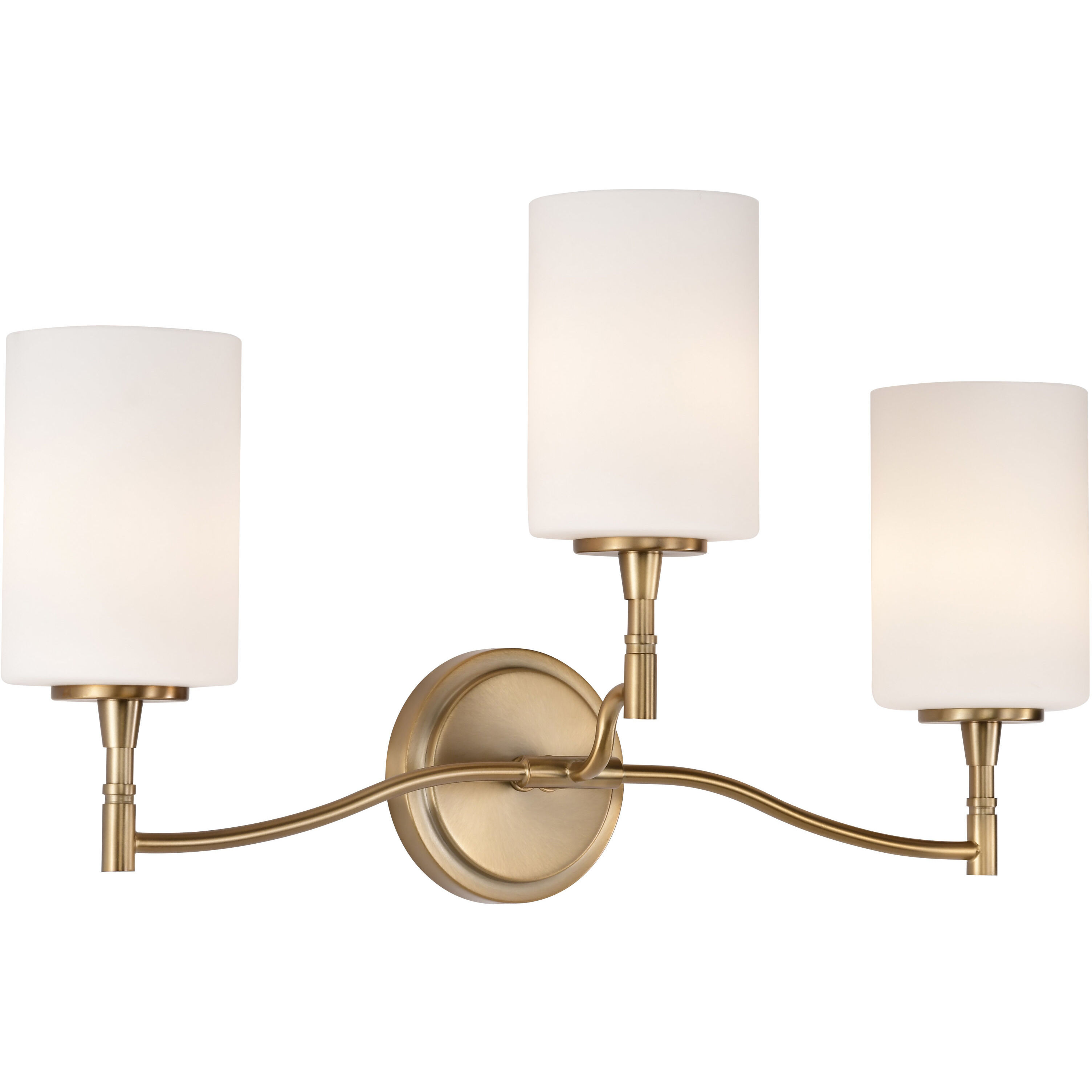 Liam 22 inch Burnished Brass Vanity Wall Light