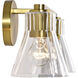 Gianna 16 inch Vintage Brass Vanity Wall Light