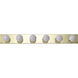 Brentwood 6 Light 36 inch Polished Brass Bath Light Wall Light