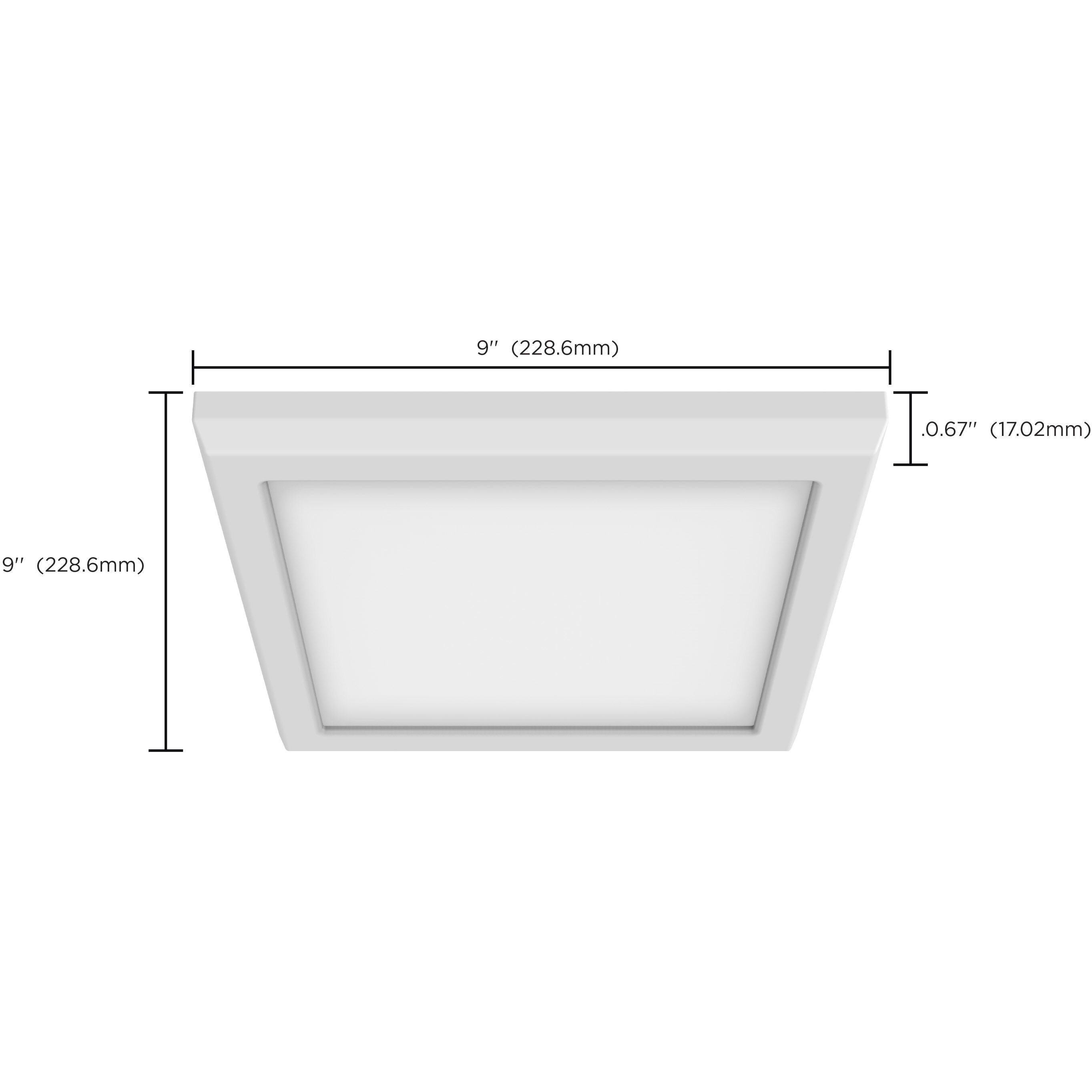 Brentwood LED 9 inch White Edge Lit Ceiling Light