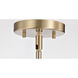 Easton 1 Light 9.75 inch Burnished Brass Pendant Ceiling Light