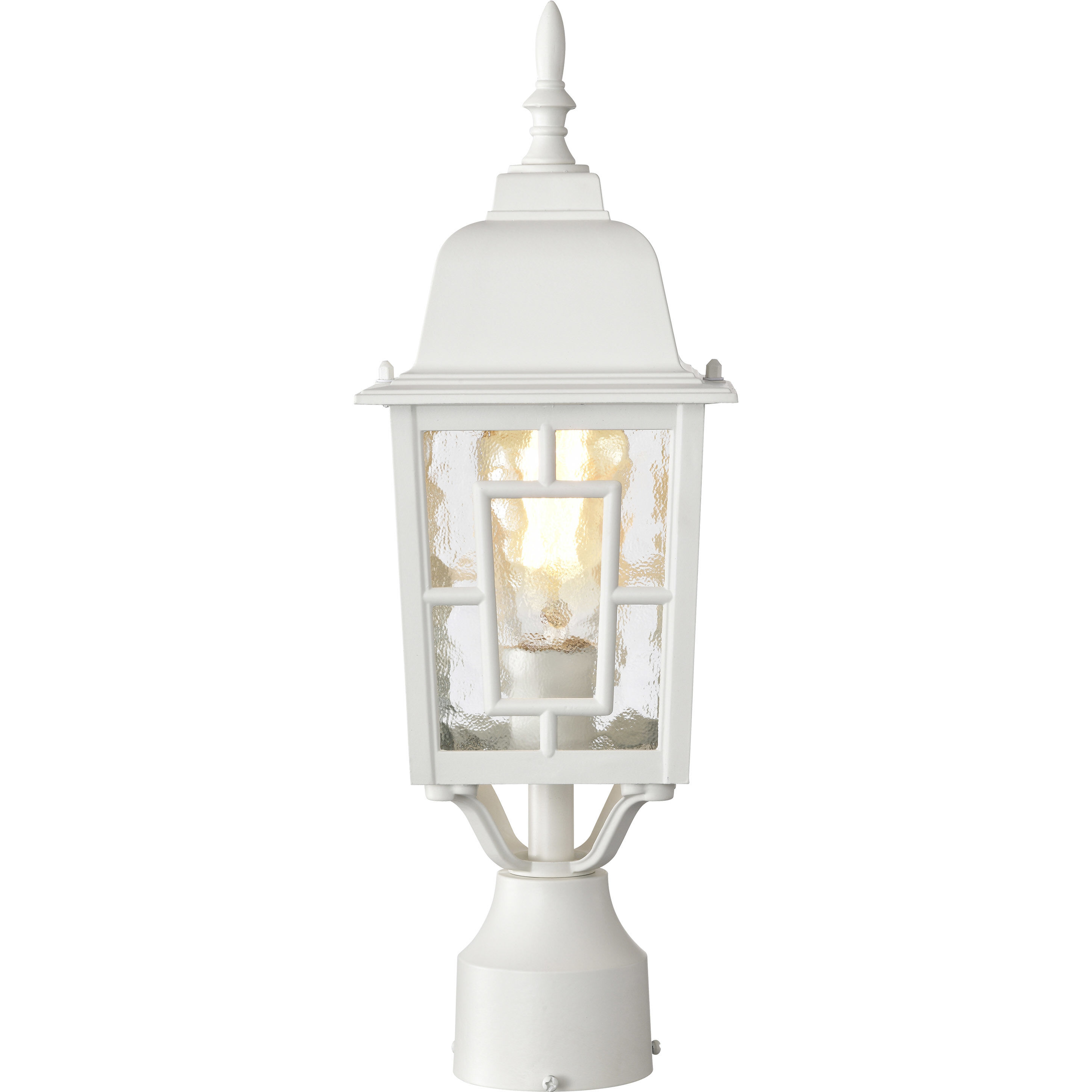 Banyan 1 Light 17 inch White Outdoor Post Light