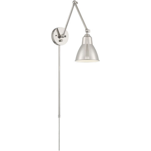 Fulton 24 inch 60.00 watt Polished Nickel Swing Arm Wall Wall Light