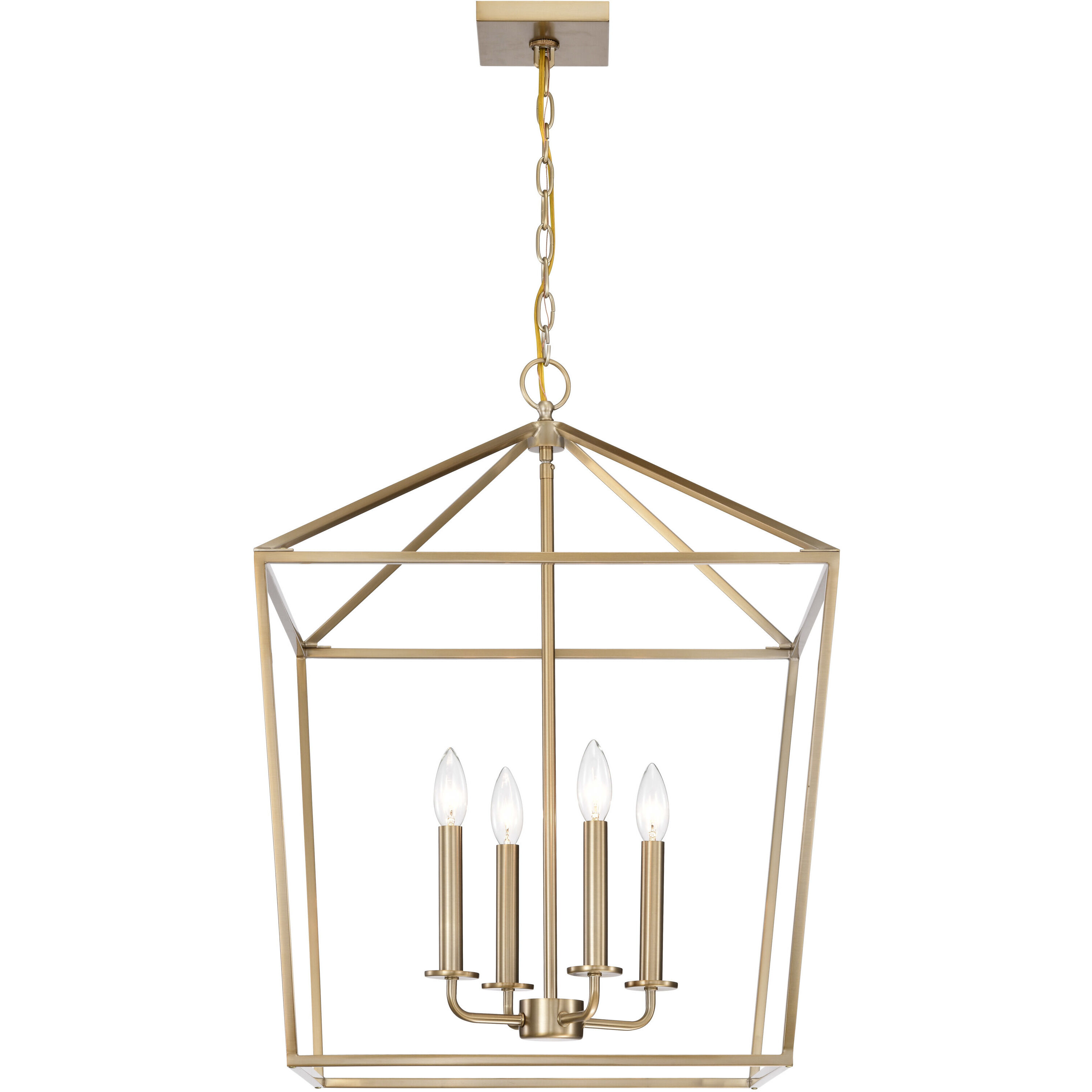 Emma 4 Light 20 inch Burnished Brass Pendant Ceiling Light