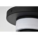 Collins 7.5 inch Matte Black Flush Mount Ceiling Light