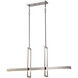 Frame LED 36 inch Brushed Nickel Island Pendant Ceiling Light 
