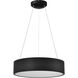 Orbit LED 17.75 inch Black Pendant Ceiling Light
