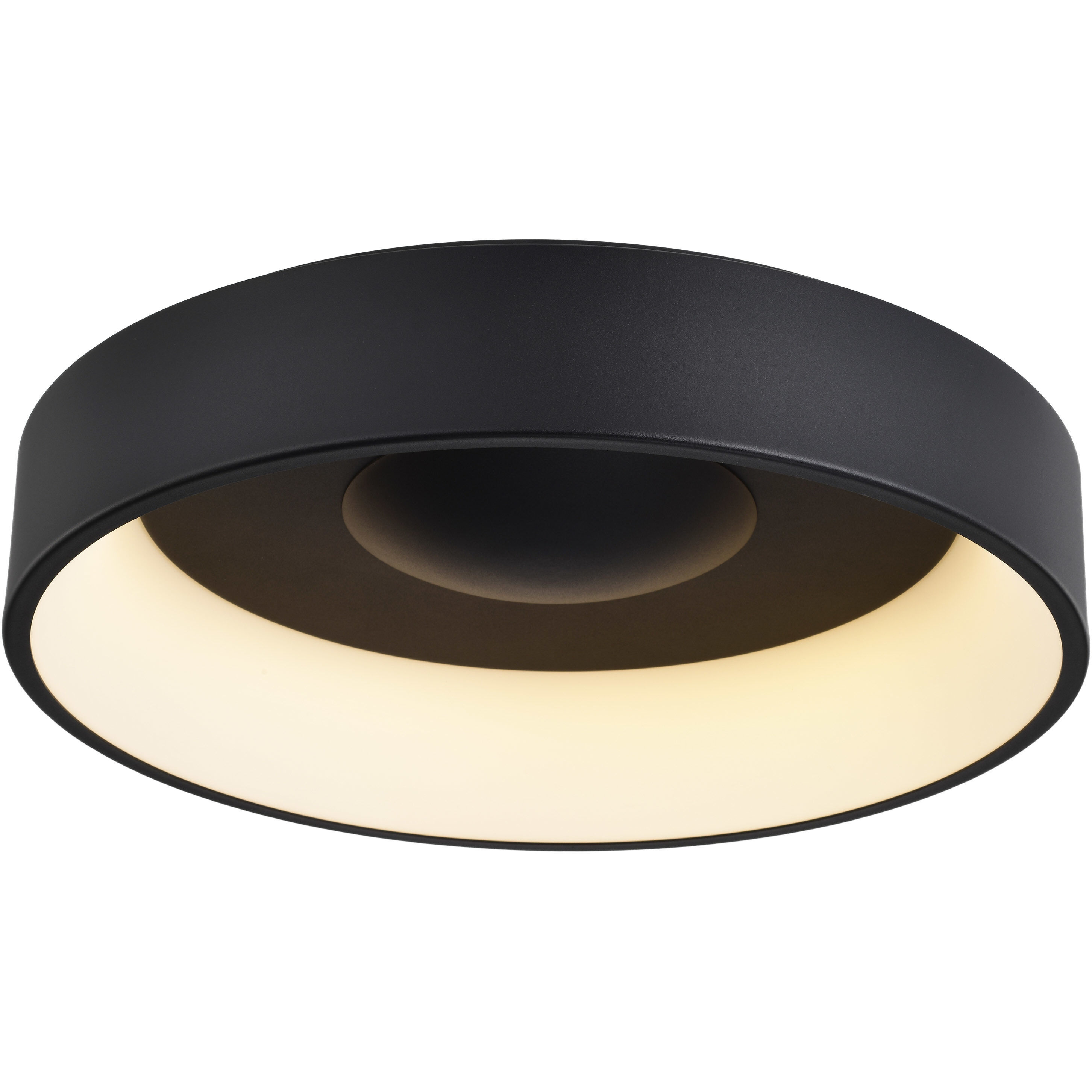 Orbit LED 23 inch Black Flush Mount Ceiling Light