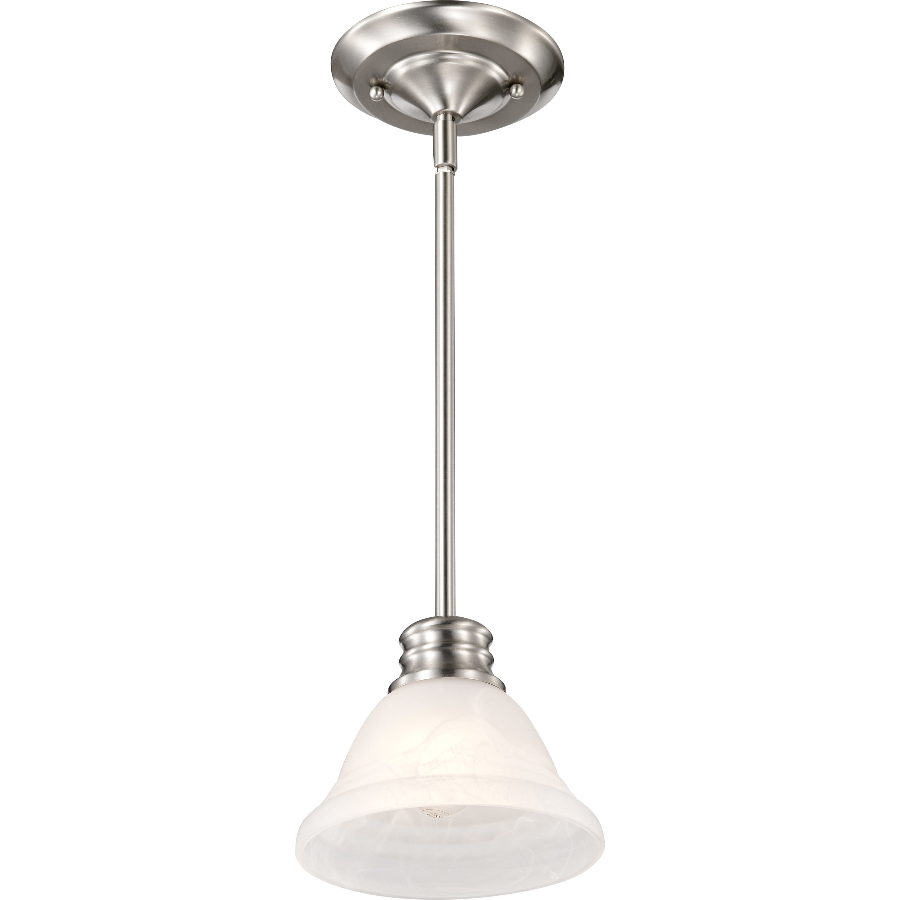 Empire 1 Light 7 inch Brushed Nickel Mini Pendant Ceiling Light
