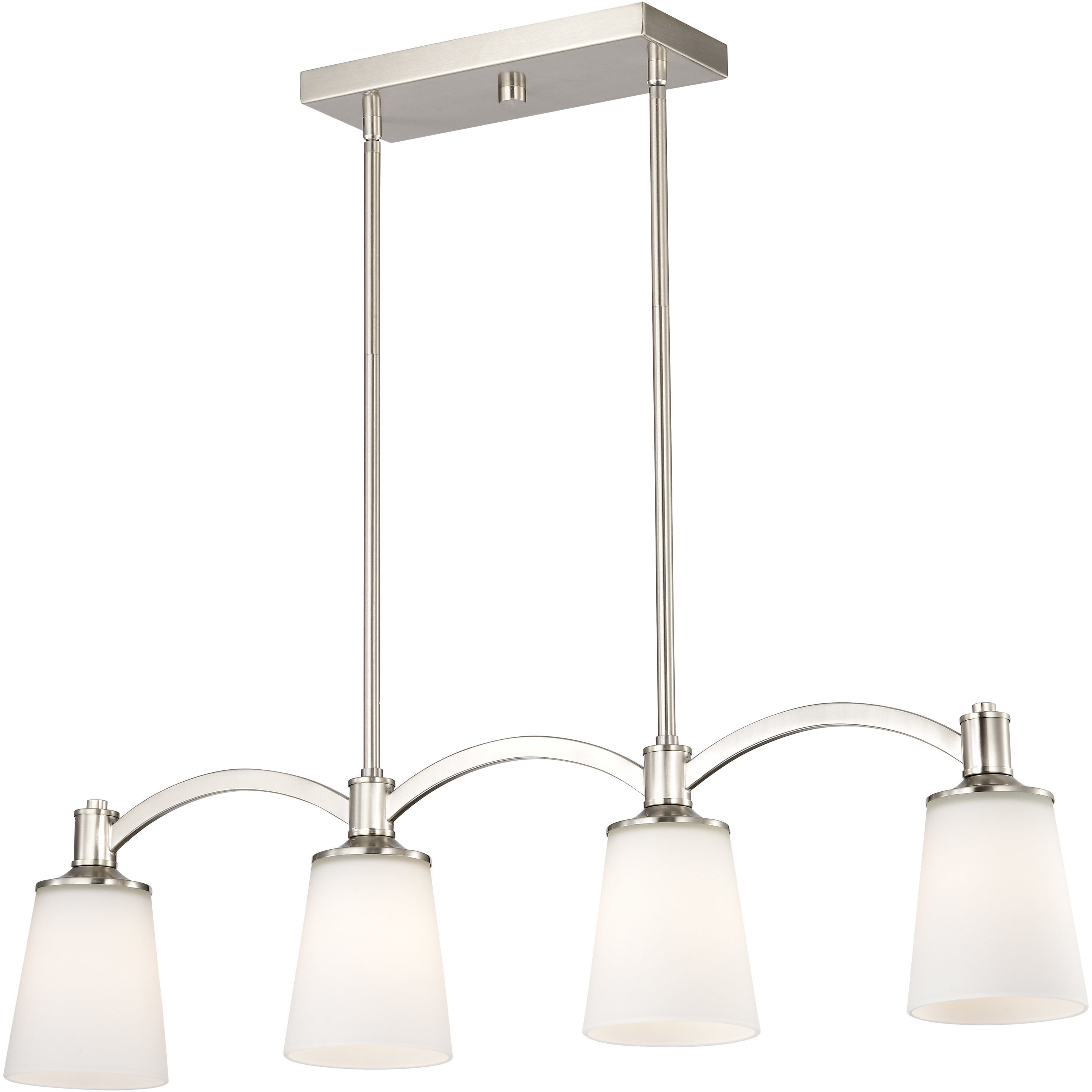 Laguna 4 Light 33 inch Brushed Nickel Island Pendant Ceiling Light